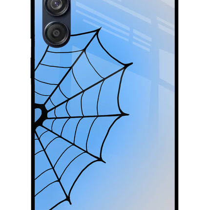 Blue Web Samsung M55 5G Glass Case