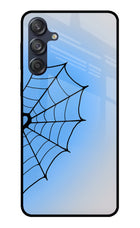 Blue Web Samsung M55 5G Glass Case