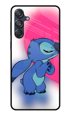 Stitch Hug Samsung M55 5G Glass Case