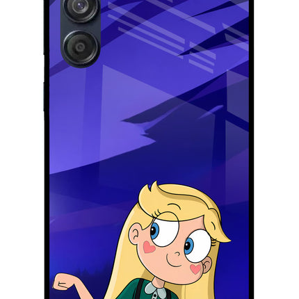 Star Glow Samsung M55 5G Glass Case