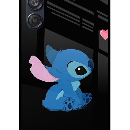 Stitch Crush Samsung M55 5G Glass Case