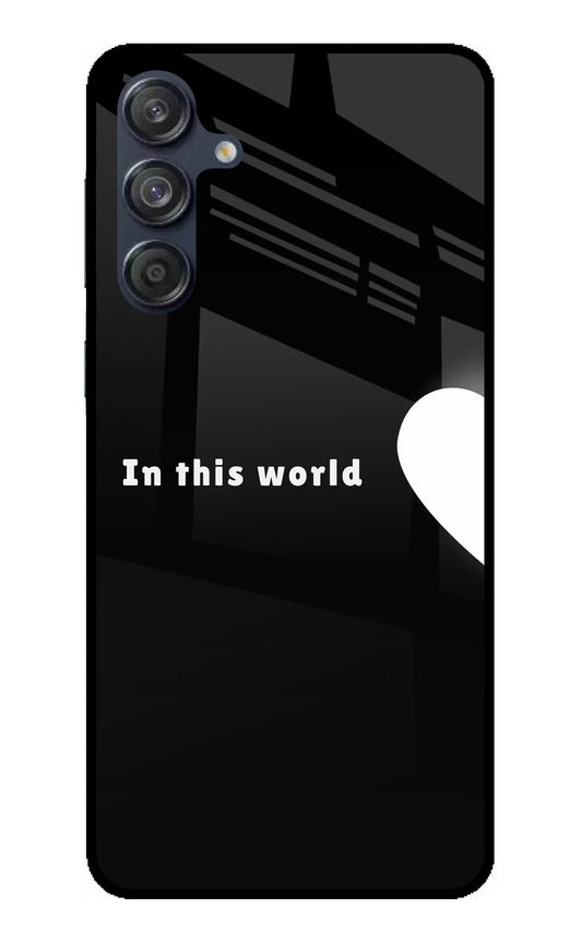 This World Samsung M55 5G Glass Case