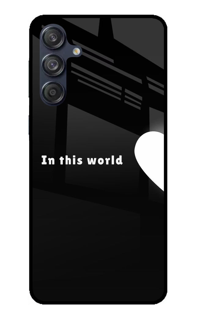 This World Samsung M55 5G Glass Case