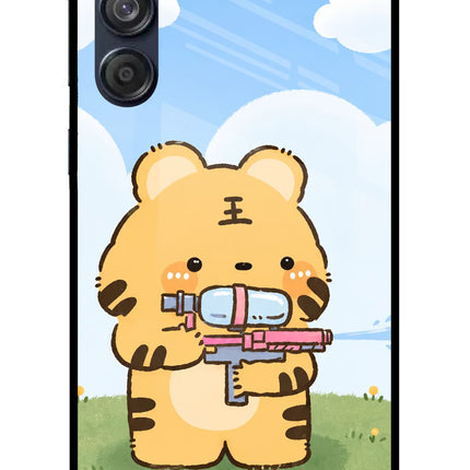 Tiger Treat Samsung M55 5G Glass Case
