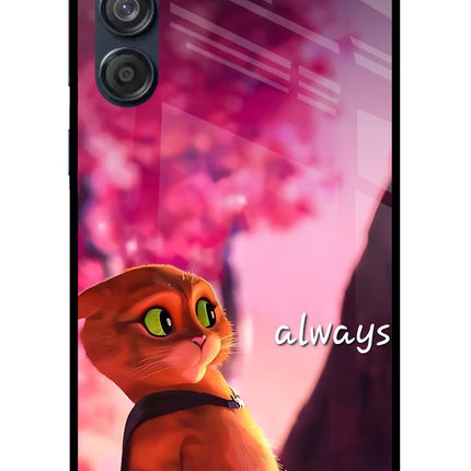 Always Cat Samsung M55 5G Glass Case