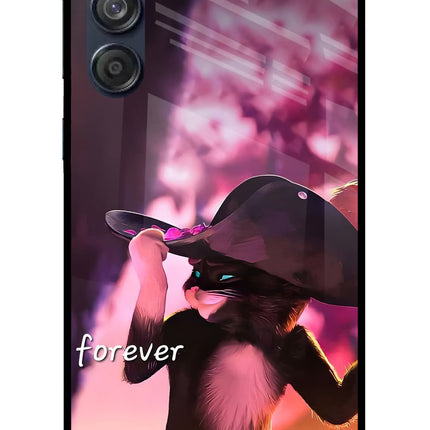 Forever Cat Samsung M55 5G Glass Case