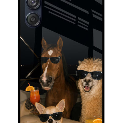 Party Squad Samsung M55 5G Glass Case