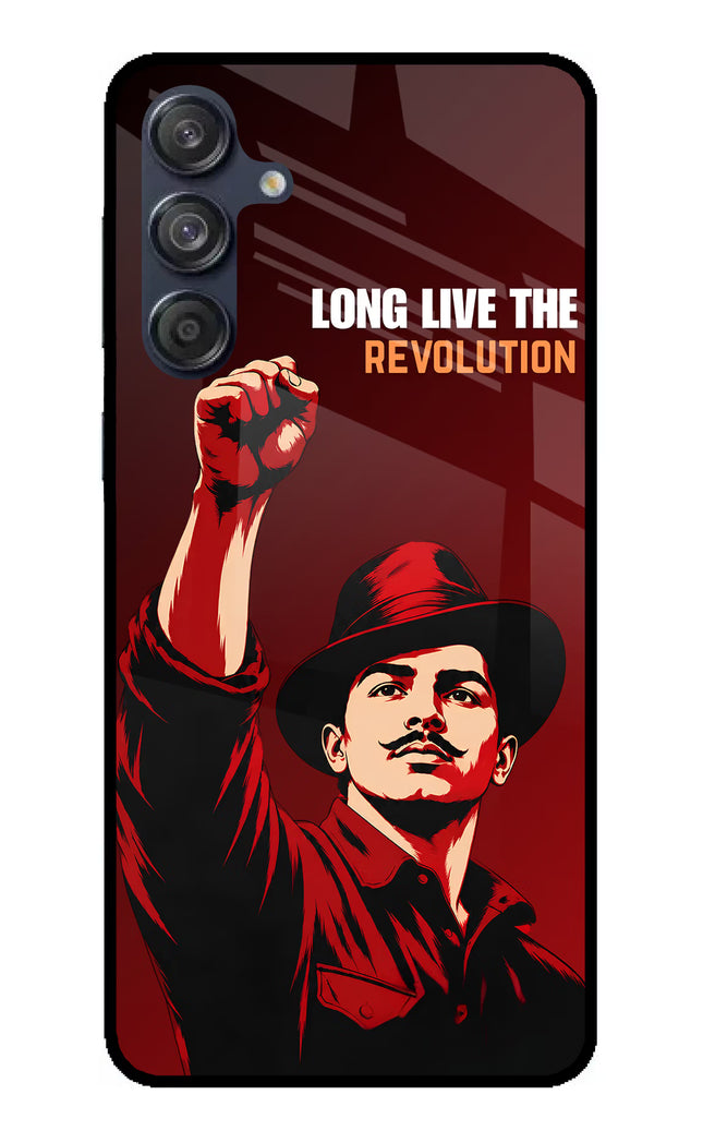 Bhagat Singh Revolution Samsung M55 5G Glass Case