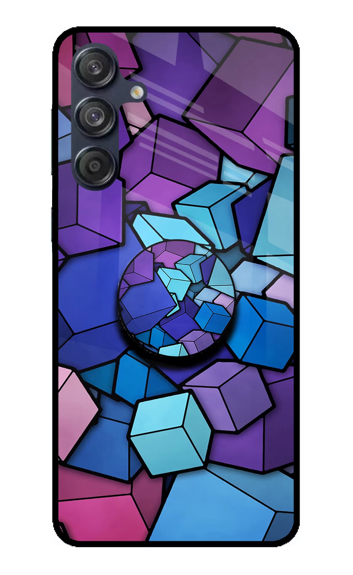 Cubic Abstract Samsung M55 5G Pop Case by Casekaro