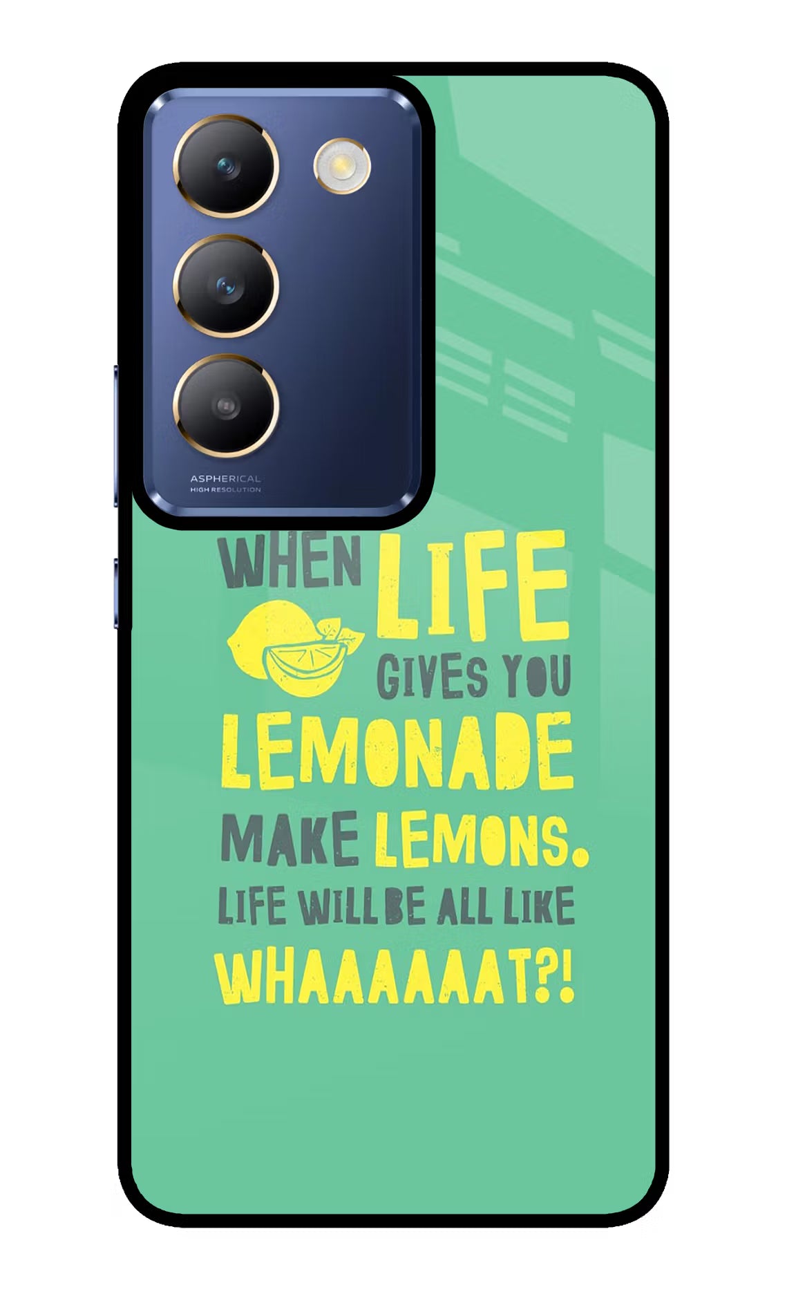 Quote Vivo Y200E 5G/T3 5G Glass Case Back Cover by Casekaro