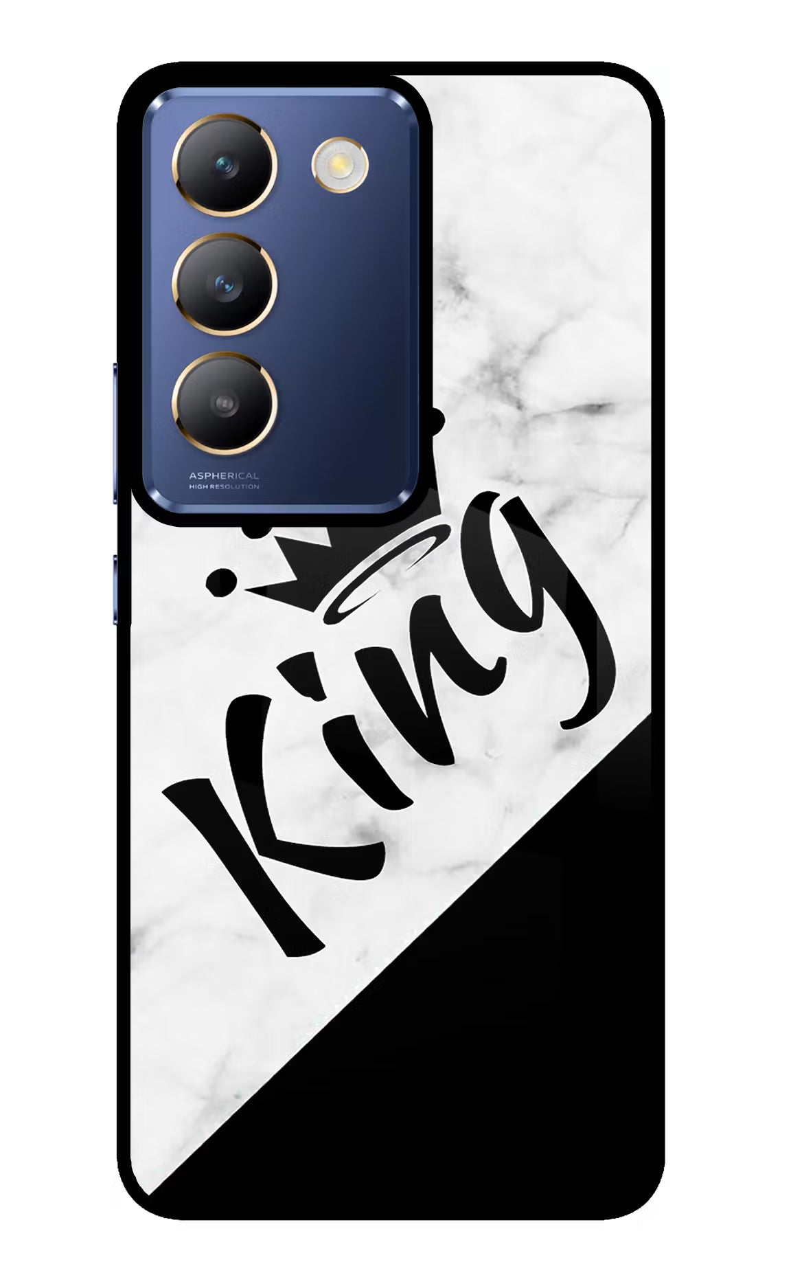 King Vivo Y200E 5G/T3 5G Glass Case Back Cover by Casekaro