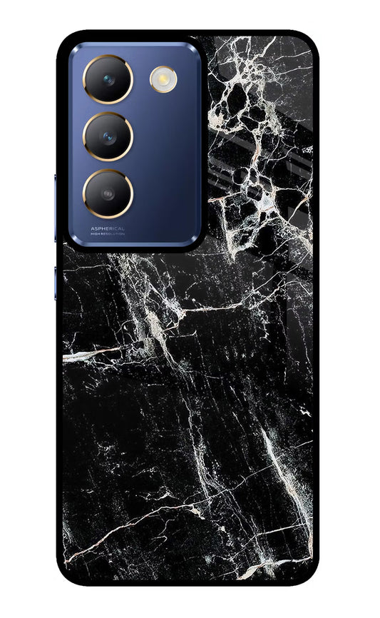 Black Marble Texture Vivo Y200E 5G/T3 5G Glass Case