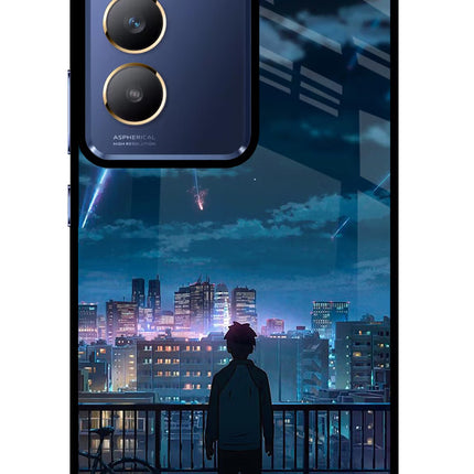 Anime Vivo Y200E 5G/T3 5G Glass Case Back Cover by Casekaro