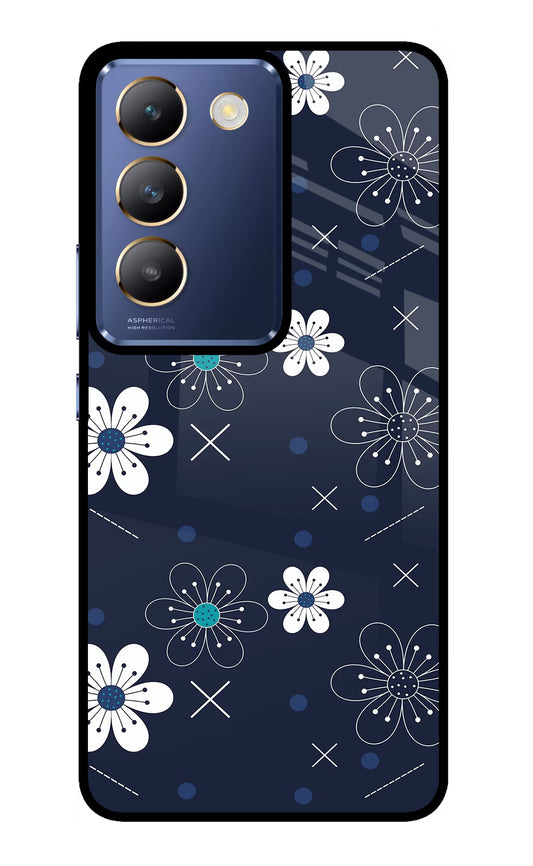 Flowers Vivo Y200E 5G/T3 5G Glass Case
