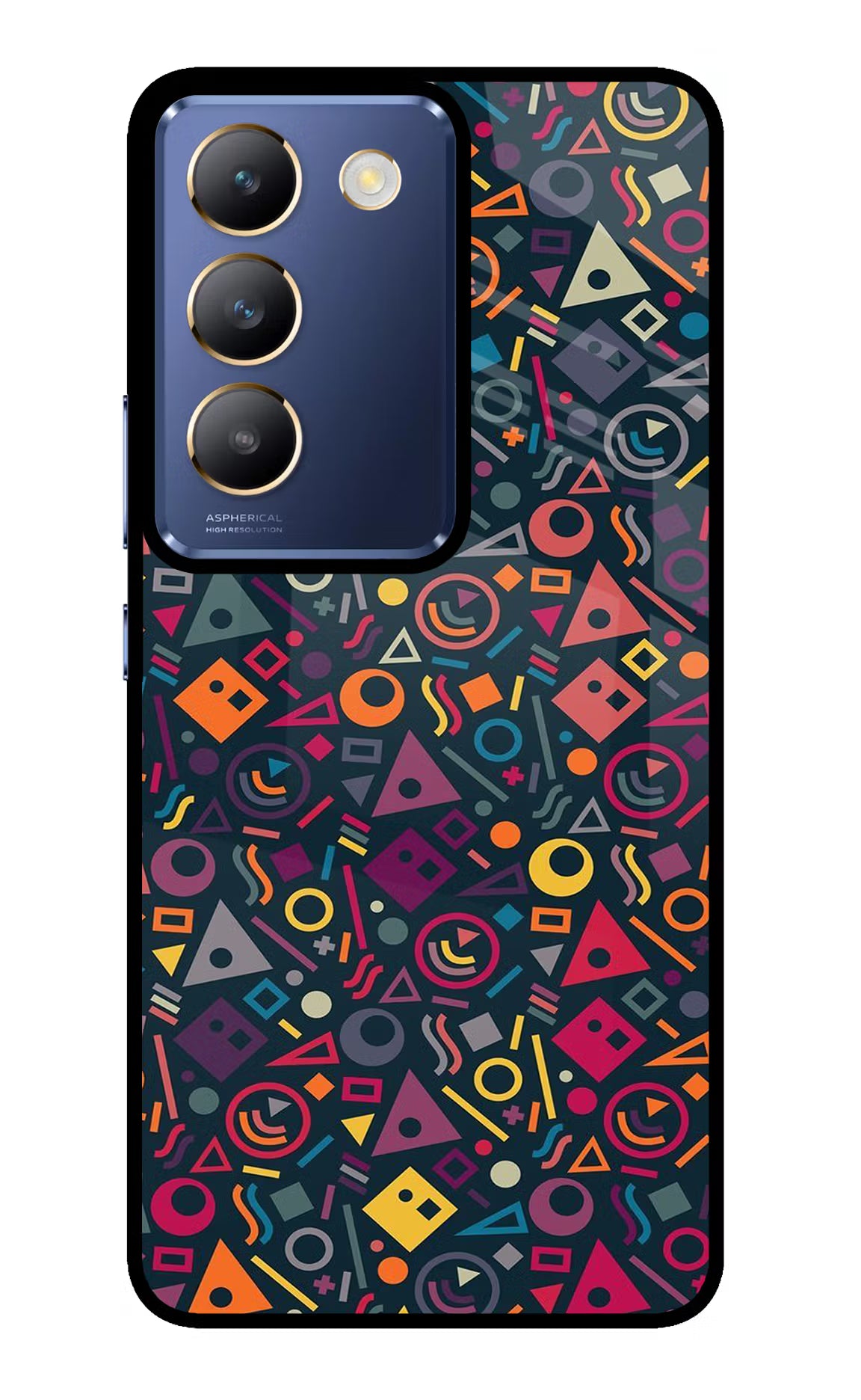 Geometric Abstract Vivo Y200E 5G/T3 5G Glass Case