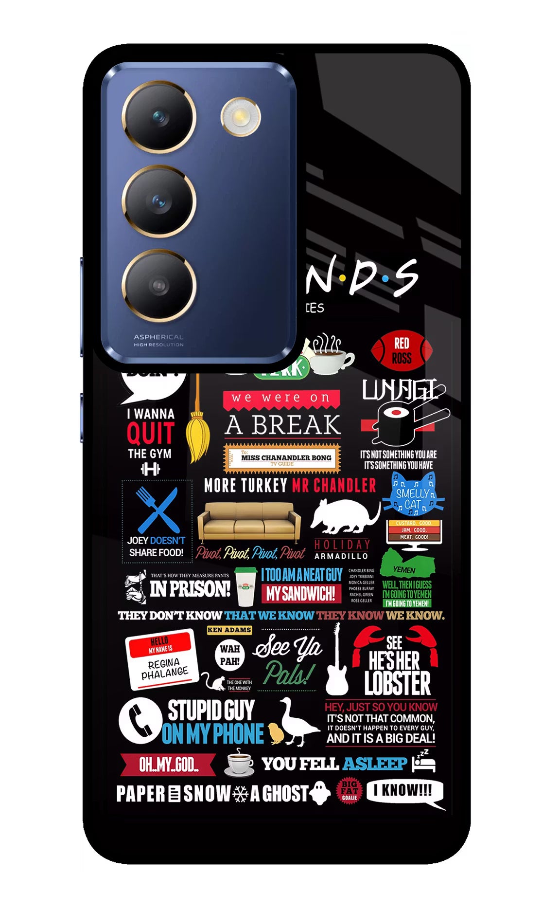 FRIENDS Vivo Y200E 5G/T3 5G Glass Case