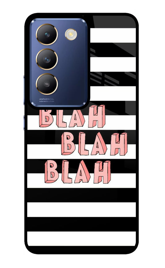 Blah Blah Blah Vivo Y200E 5G/T3 5G Glass Case