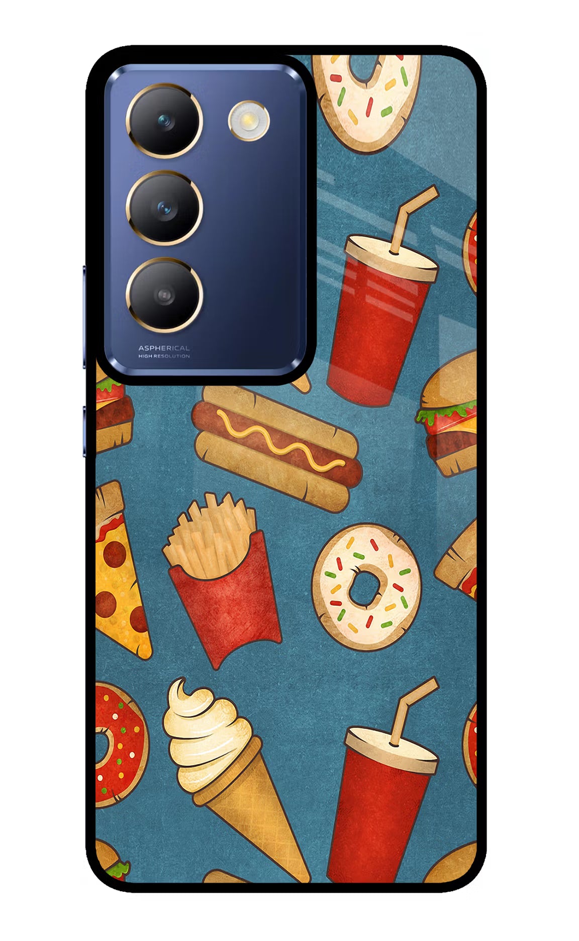 Foodie Vivo Y200E 5G/T3 5G Glass Case