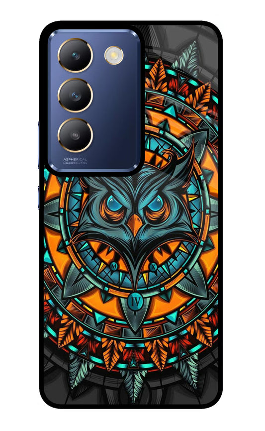 Angry Owl Art Vivo Y200E 5G/T3 5G Glass Case