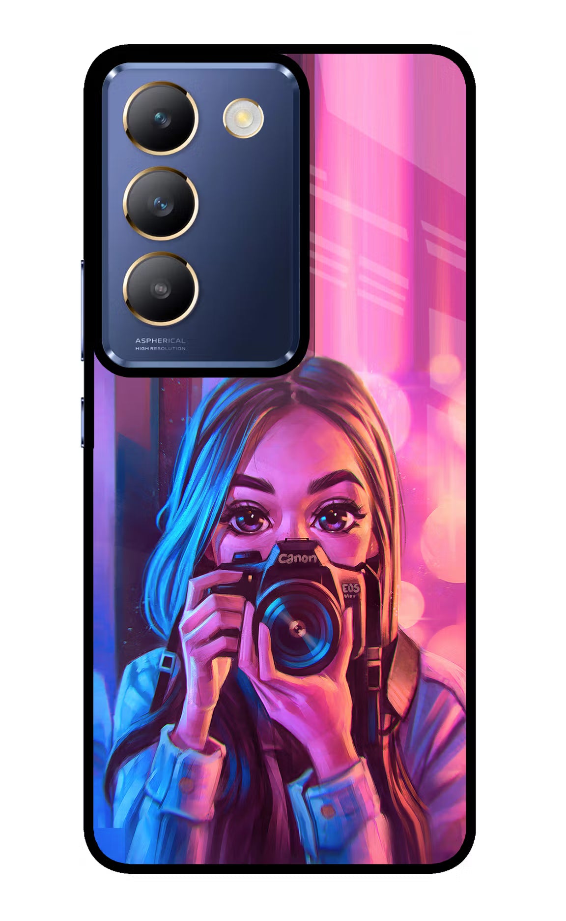 Girl Photographer Vivo Y200E 5G/T3 5G Glass Case