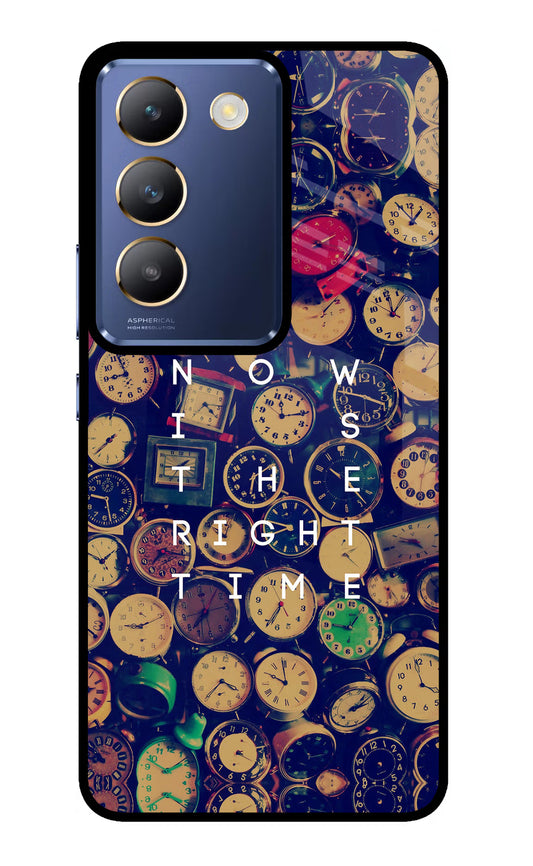 Now is the Right Time Quote Vivo Y200E 5G/T3 5G Glass Case
