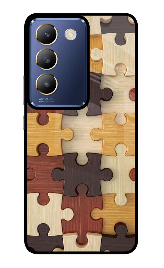 Wooden Puzzle Vivo Y200E 5G/T3 5G Glass Case