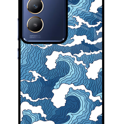 Blue Waves Vivo Y200E 5G/T3 5G Glass Case