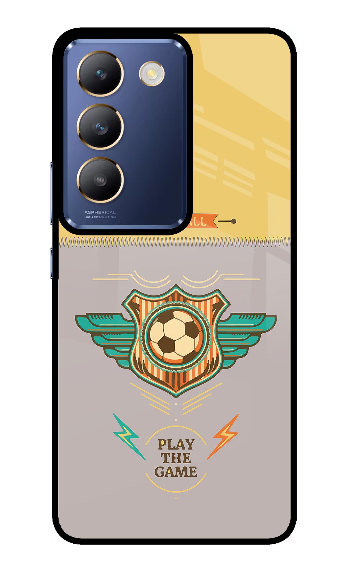 Football Vivo Y200E 5G/T3 5G Glass Case