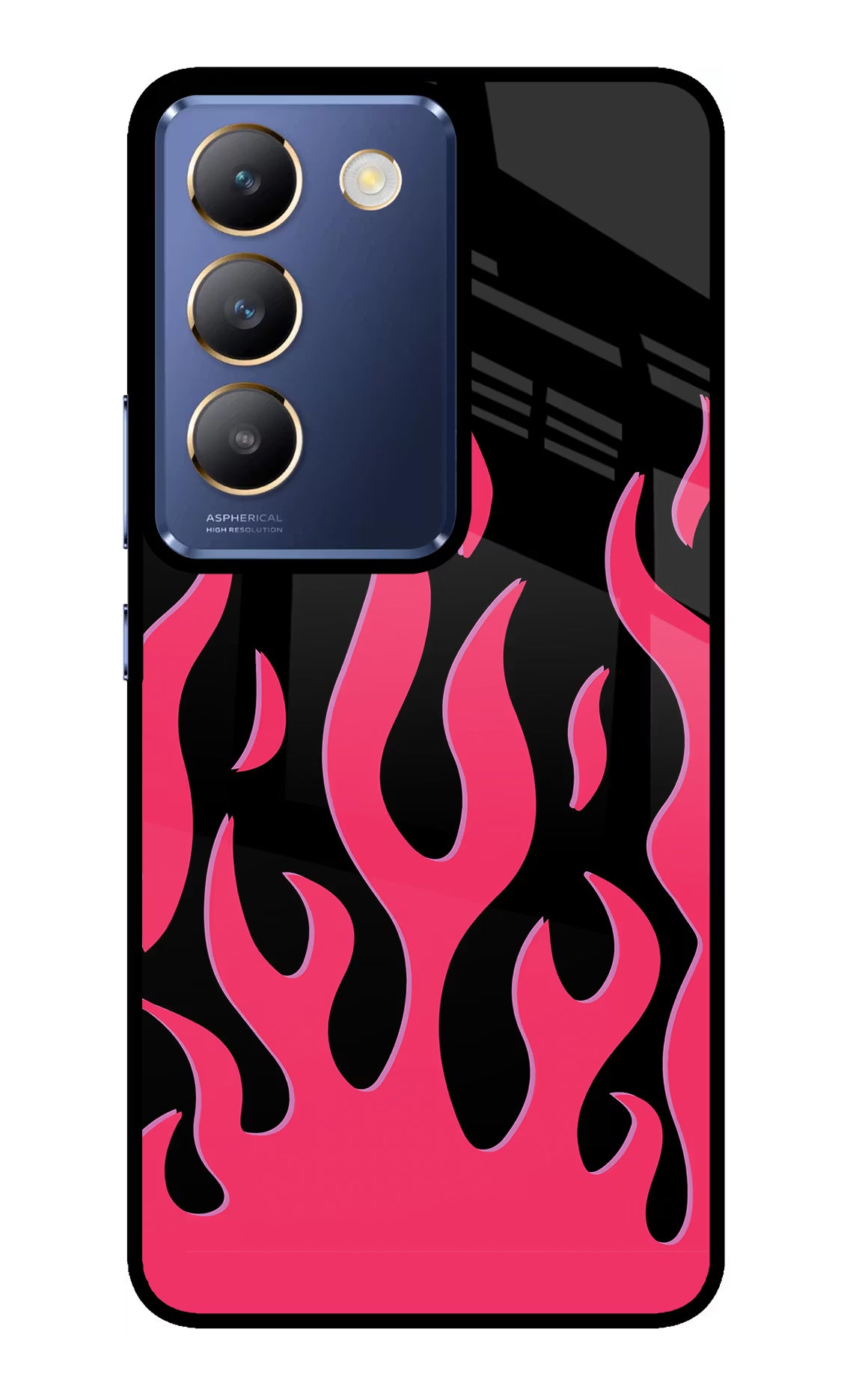 Fire Flames Vivo Y200E 5G/T3 5G Glass Case