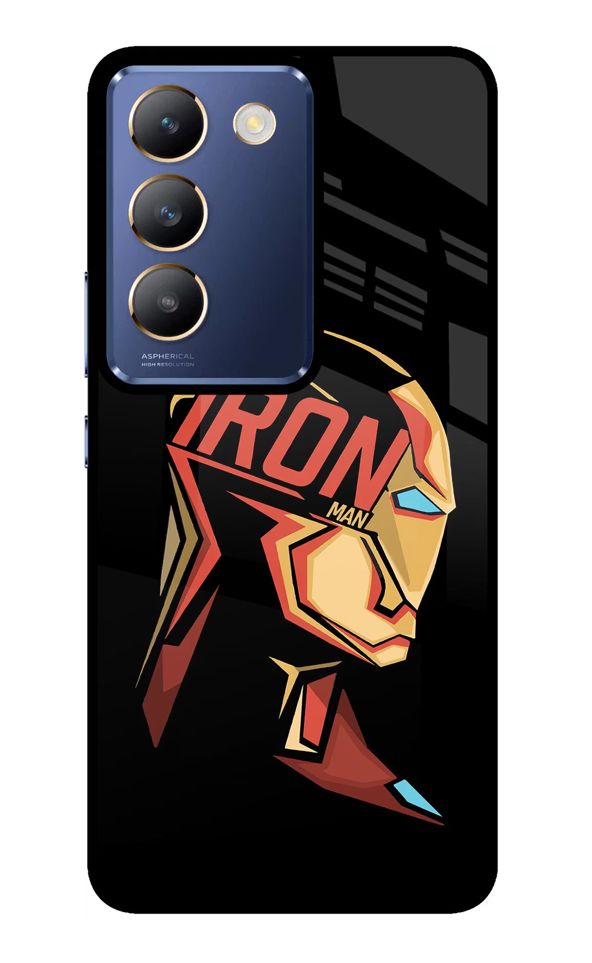 IronMan Vivo Y200E 5G/T3 5G Glass Case Back Cover by Casekaro