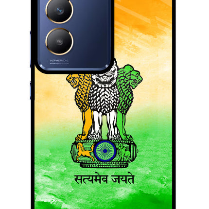 Satyamev Jayate Flag Vivo Y200E 5G/T3 5G Glass Case