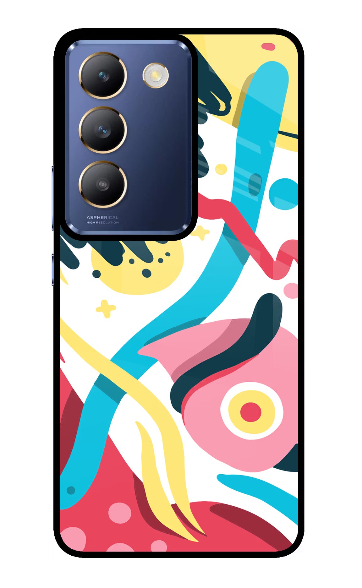 Trippy Vivo Y200E 5G/T3 5G Glass Case Back Cover by Casekaro