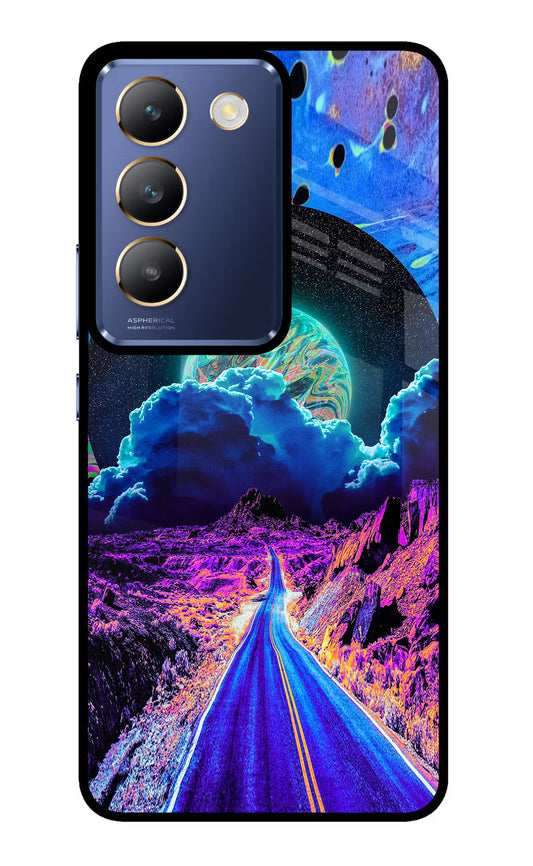 Psychedelic Painting Vivo Y200E 5G/T3 5G Glass Case