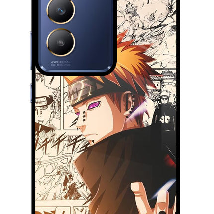 Pain Anime Vivo Y200E 5G/T3 5G Glass Case Back Cover by Casekaro