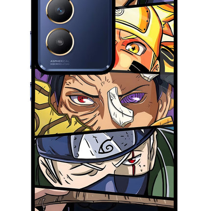 Naruto Character Vivo Y200E 5G/T3 5G Glass Case Back Cover by Casekaro