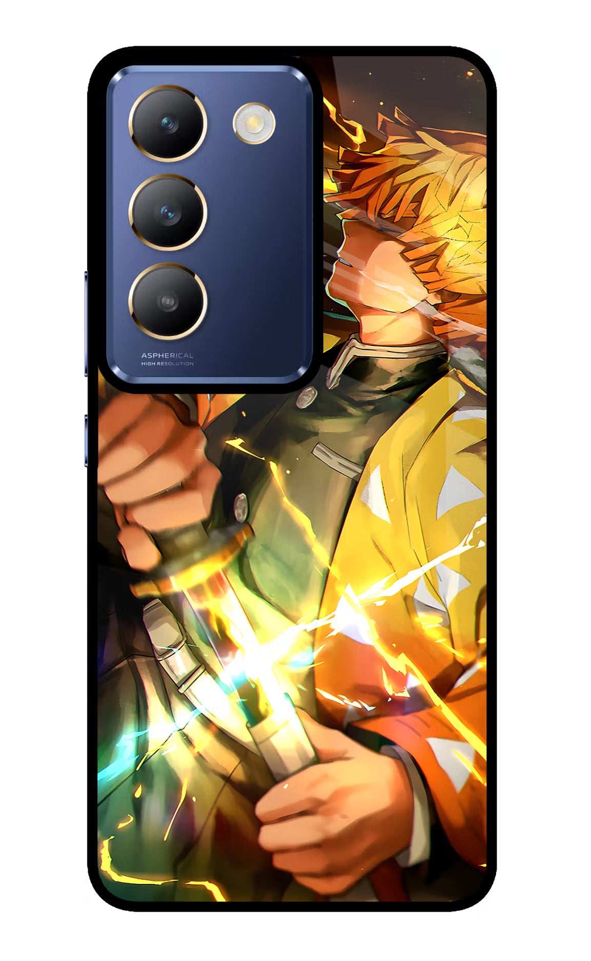 Demon Slayer Vivo Y200E 5G/T3 5G Glass Case Back Cover by Casekaro