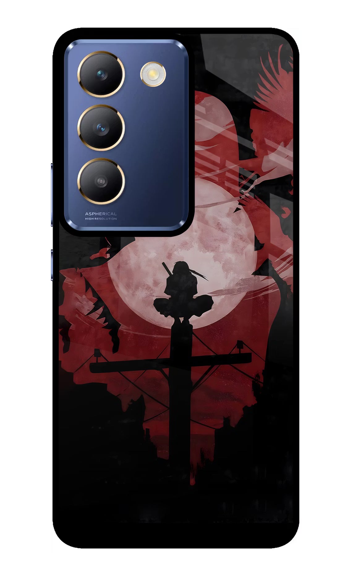 Naruto Anime Vivo Y200E 5G/T3 5G Glass Case Back Cover by Casekaro