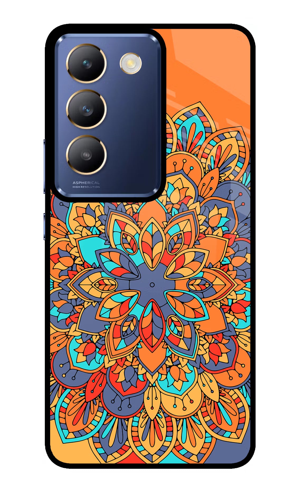 Color Mandala Vivo Y200E 5G/T3 5G Glass Case
