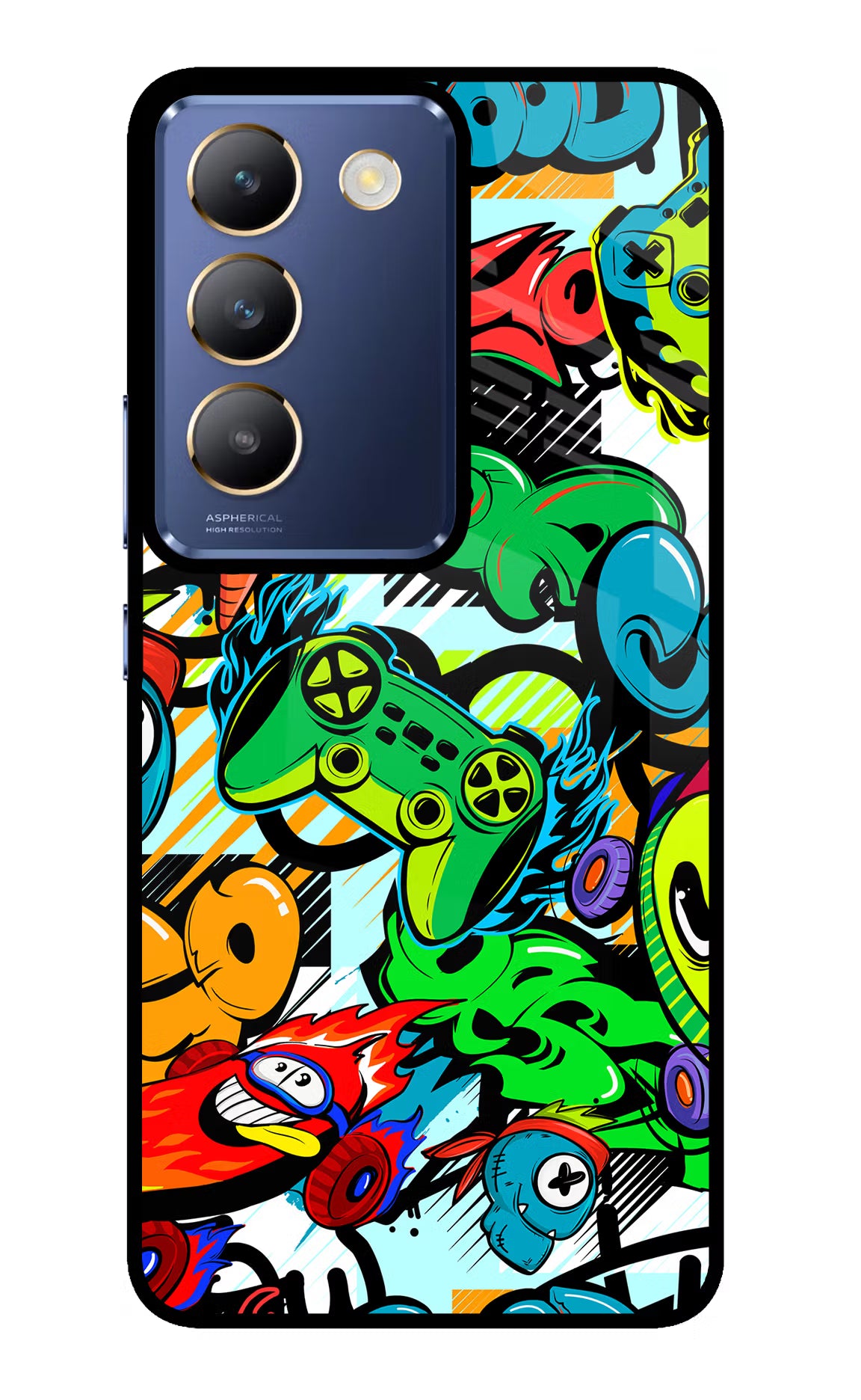 Game Doodle Vivo Y200E 5G/T3 5G Glass Case
