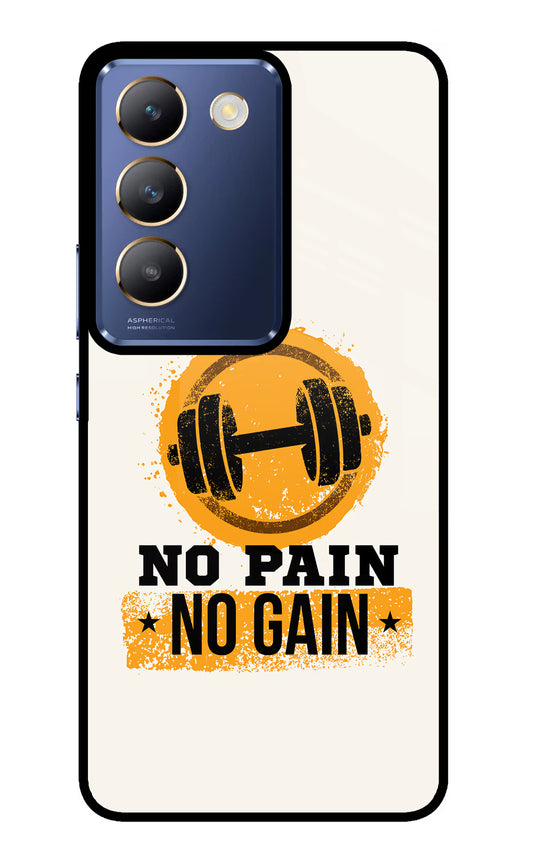 No Pain No Gain Vivo Y200E 5G/T3 5G Glass Case