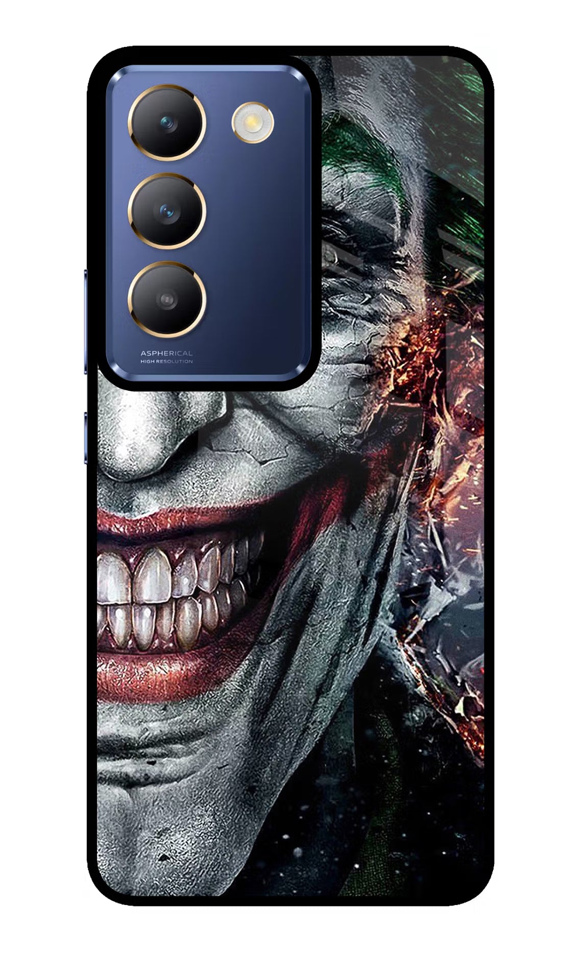 Joker Cam Vivo Y200E 5G/T3 5G Glass Case Back Cover by Casekaro
