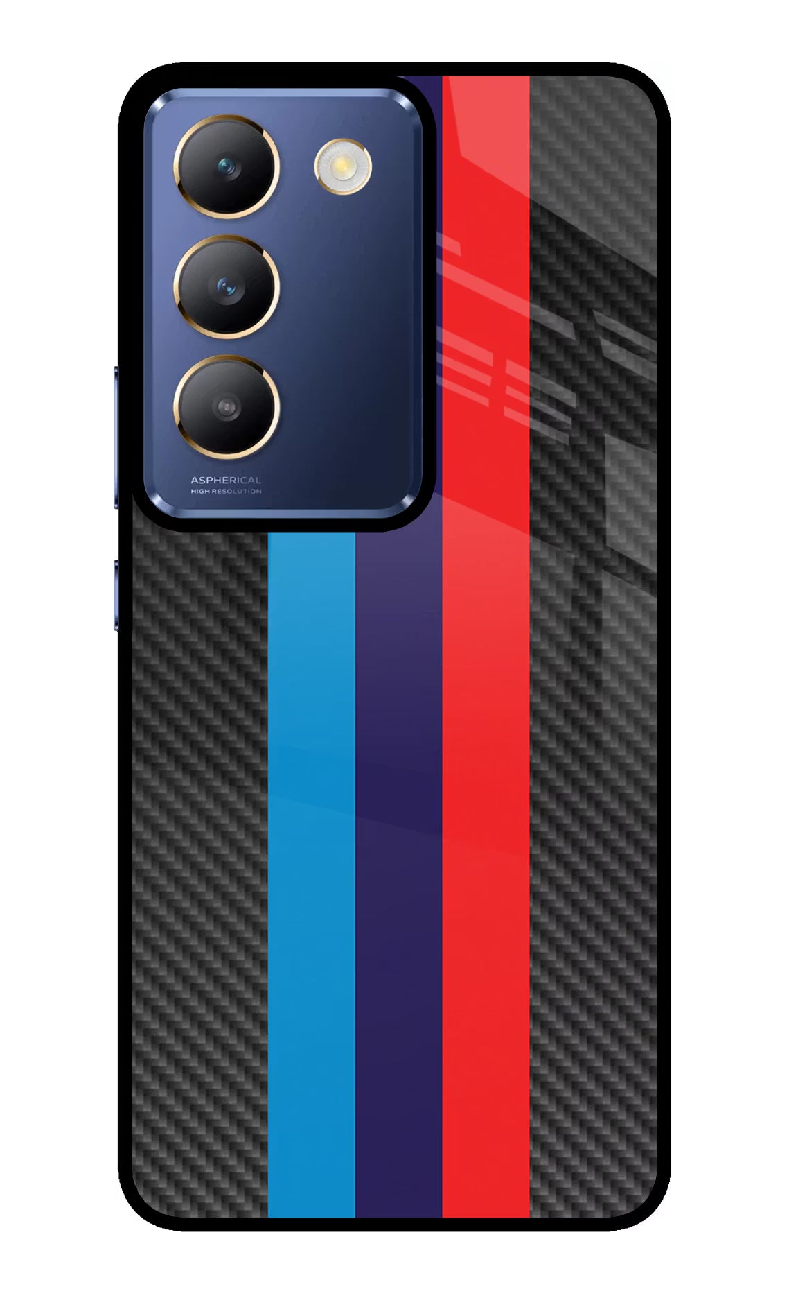 BMW Stripes Pattern Vivo Y200E 5G/T3 5G Glass Case