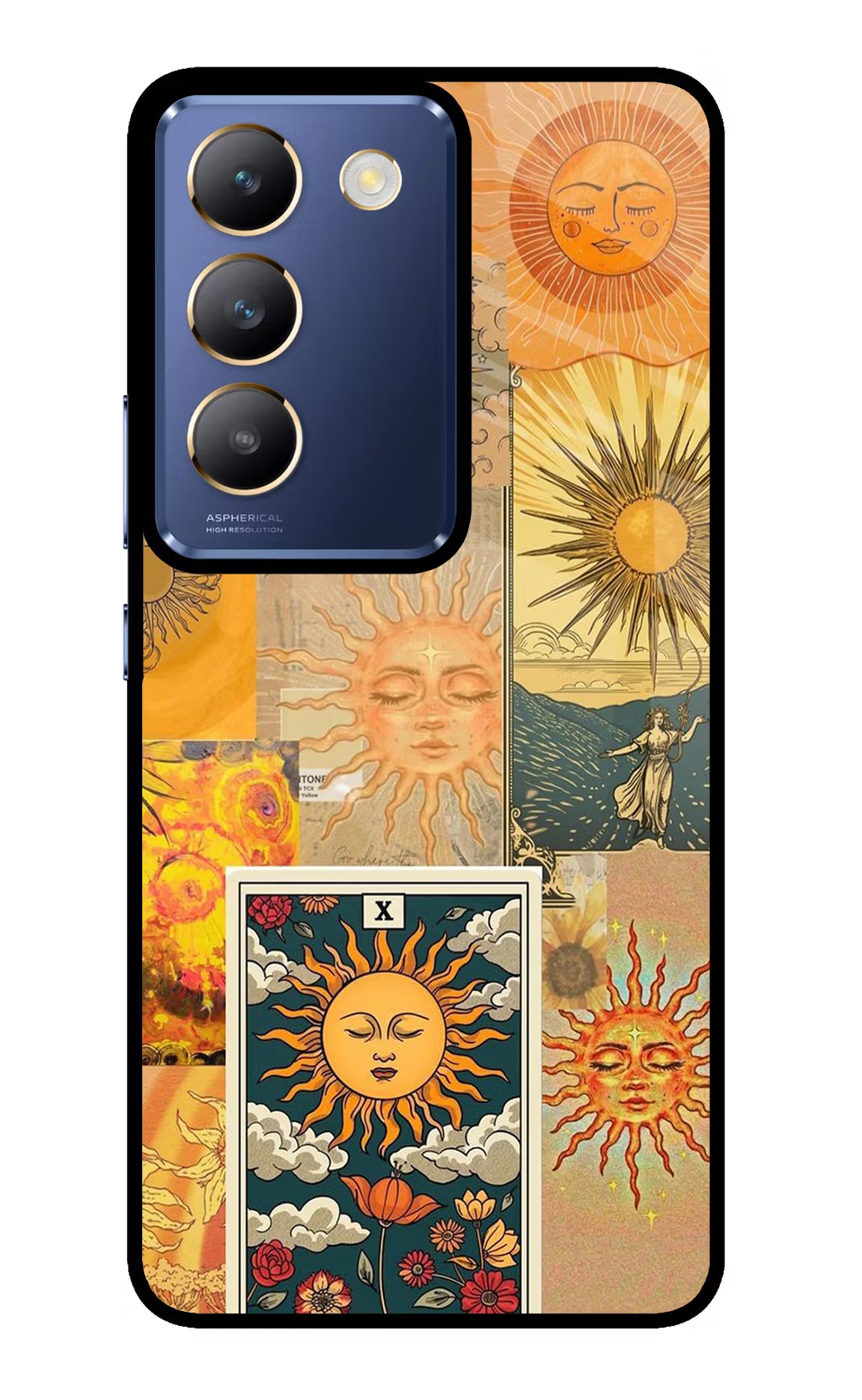Sun Vivo Y200E 5G/T3 5G Glass Case Back Cover by Casekaro
