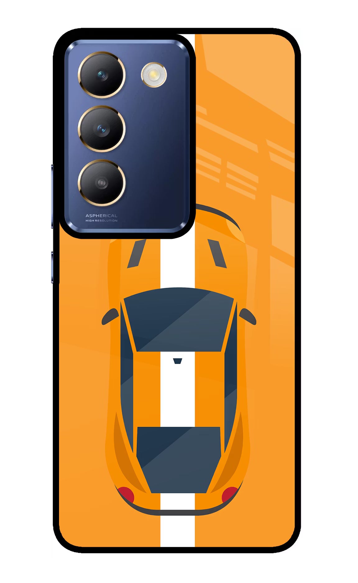 Highway Pursuit Vivo Y200E 5G/T3 5G Glass Case Back Cover by Casekaro