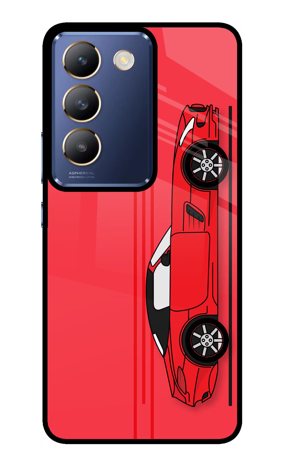Red Velocity Vivo Y200E 5G/T3 5G Glass Case