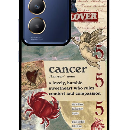 Cancer Zodiac Vivo Y200E 5G/T3 5G Glass Case