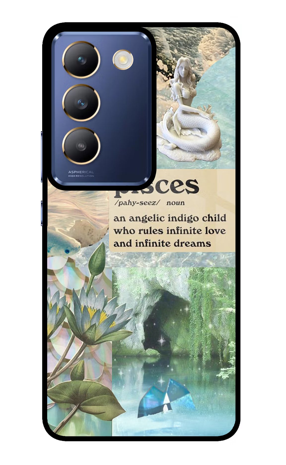 Pisces Zodiac Vivo Y200E 5G/T3 5G Glass Case Back Cover by Casekaro