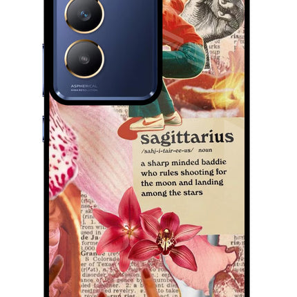 Sagittarius Zodiac Vivo Y200E 5G/T3 5G Glass Case