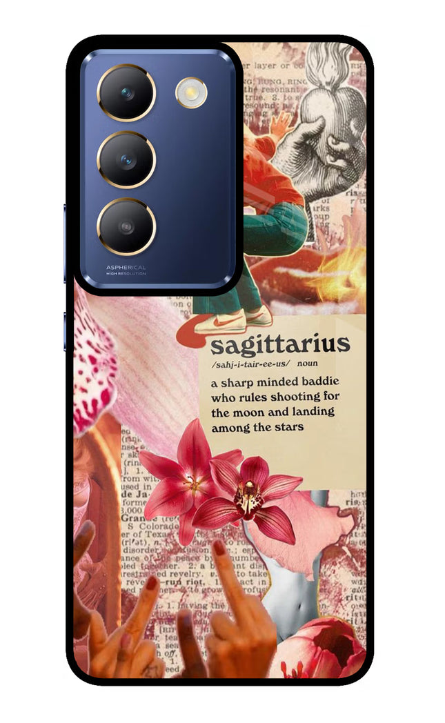 Sagittarius Zodiac Vivo Y200E 5G/T3 5G Glass Case