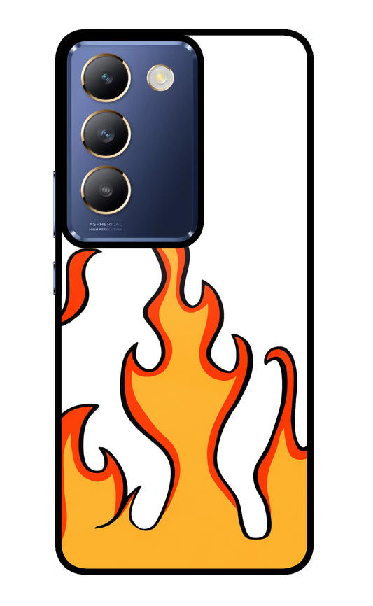 Fired Up – White Vivo Y200E 5G/T3 5G Glass Case